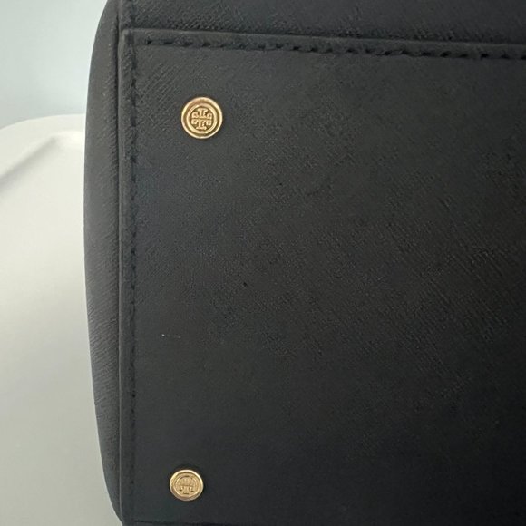 Tory Burch Emerson Tote - Navy Blue w/ Gold Hardware - Picture 5 of 7